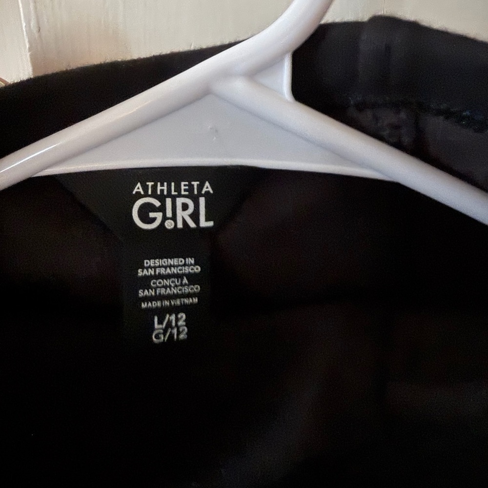 Athleta Girls  Black Hoodie with Pocket - Picture 2 of 2